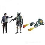 Action Figure Star Wars - Han Solo & Boba Fett Force Link2