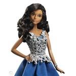 Barbie 2016 Holiday Barbie in Blue Dress sběratelská panenka v modrých šatech3