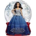 Barbie 2016 Holiday Barbie in Blue Dress sběratelská panenka v modrých šatech1