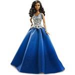 Barbie 2016 Holiday Barbie in Blue Dress sběratelská panenka v modrých šatech2