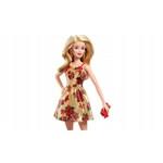 Barbie Christmas Holiday Look ve zlatých šatech1