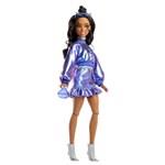 Barbie Deluxe modelka - Modré šaty JFP42 TV1