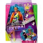 Barbie Extra s modrým afro účesem GRN302
