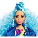Barbie Extra s modrým afro účesem GRN303