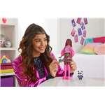 Barbie Extra #19 v pop punkovém oblečku + zvířátko PANDA HKP933