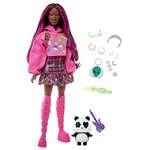 Barbie Extra #19 v pop punkovém oblečku + zvířátko PANDA HKP932