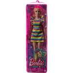Barbie Fashionistas 197 duhové šaty HJR962