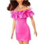 Barbie Fashionistas 217 Růžové šaty s volánky, Mattel HRH152