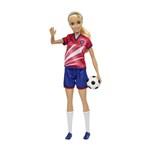 Barbie fotbalová panenka - Barbie v červeném dresu7