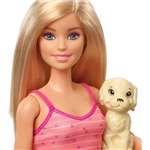 PANENKA BARBIE KOUPEL PEJSKŮ sada s panenkou a pejsky GDJ374
