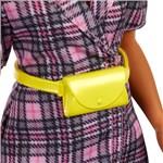  Barbie Model Sukienka w kratkę z żółtą nerką Lalka 161 GRB532