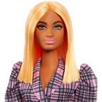  Barbie Model Sukienka w kratkę z żółtą nerką Lalka 161 GRB533