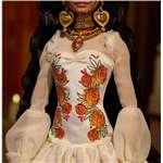 Barbie Signature Dia De Muertos 2025 – panenka v krémových šatech s volánky4