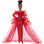 Sběratelská Barbie Signature 80. výročí v brokátových šatech JBJ181