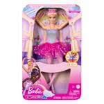 Barbie svítící magická baletka s růžovou sukní1