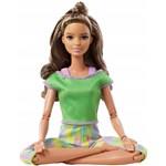 Barbie V pohybu GFX05 - Brunetka v zeleném topu1