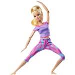 Barbie V pohybu GXF04 - Blondýnka ve fialovém topu Made to move3