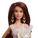 Świąteczna lalka Barbie Brązowowłosa 2025 JBH971