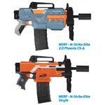 Zestaw Blasterparts SMG-Kit 2 z czarnym tłumikiem do Nerf Stryfe lub Phoenix 4