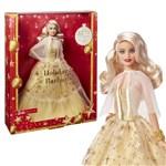 Mattel Barbie vánoční blondýnka 2023 Signature HJX081