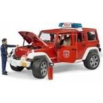 BRUDER 2528 Červený požární vůz Jeep Wrangler s figurkou hasiče3