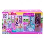 Domeček pro panenky Barbie s příslušenstvím a panenkou GWY841