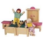 Dřevěná vila s nábytkem a panenkami2
