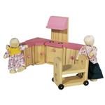 Dřevěná vila s nábytkem a panenkami3