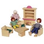 Dřevěná vila s nábytkem a panenkami5