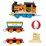 Fisher Price - Motorizovaný plážový vlak Nia s vozy HMK055