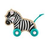 Fisher Price Dřevěná zvířátka POSTRKOVACÍ LEV A ZEBRA2