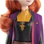 Bábika Frozen - Anna v čierno-oranžových šatách HLW504