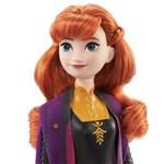 Bábika Frozen - Anna v čierno-oranžových šatách HLW502