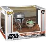 Funko Pop! 390 Star Wars The Mandalorian Mandalorian & The Child Baby Yoda 15 cm2