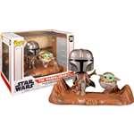 Funko Pop! 390 Star Wars The Mandalorian Mandalorian & The Child Baby Yoda 15 cm1
