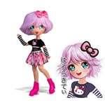 GP TOYS HELLO KITTY MANGA Panenka TEDDY ROCK HKTF014