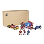 HASBRO SADA FIGUREK A VOZIDEL SPIDERMAN IRONMAN A CAPTAIN AMERICA F12068