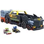 HOT WHEELS TRANSPORTER BATMAN AUTOPŘEPRAVNÍK ZÁVODNÍ DRÁHA RAKETOMET AUTÍČKA HXN211