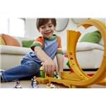 Hot Wheels Rychlík herní set dráha s autíčkem a 2 vlaky plast4