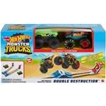 HW MONSTER TRUCKS DVOJITÁ DESTRUKCE HERNÍ SET3