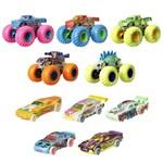 HW MONSTER TRUCKS GLOW IN THE DARK ENGLISH &amp; TRUCK ASST1