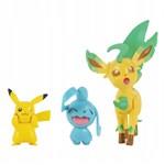 Jazwares - Pokemon Battle Figure Set Pikachu Wynaut And Leafeon1