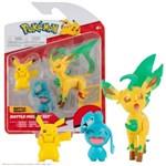 Jazwares - Pokemon Battle Figure Set Pikachu Wynaut And Leafeon2