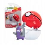 Jazwares - Pokemon Pokeball Clip n go Action Figure Morpeko Hangry Mode Set1