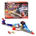 Złoty tłok kaskaderski DISNEY PIXAR CARS 90 cm + samochód McQueena3