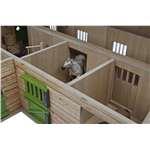 Kids Globe 610211 Stajnia dla koni drewniana 68x77x27 cm 1:245