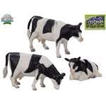 Kids Globe Farming krowa czarno-biała 1:32 stojąca/leżąca 12szt w pudełku1