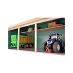 Detský glóbus Farming drevený kravín so skladom a pastvinou 1:322