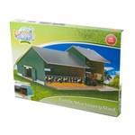Kids Globe Stáj s garáží pro traktory dřevěná 55x72x32cm 1:32 v krabičce1