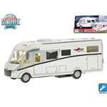 Kids Globe Traffic karavan Carthago 16cm kov zpětný chod na baterie se světlem v krabičce1